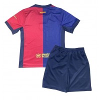 Camisa de time de futebol Barcelona Replicas 1º Equipamento Infantil 2024-25 Manga Curta (+ Calças curtas)